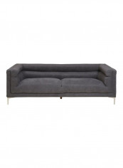 Grandview 3-Seater Sofa Grey 215x85x71centimeter