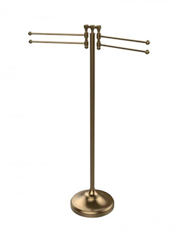 4-Pivoting Swing Arms Towel Stand Silver 27x39x10.5inch