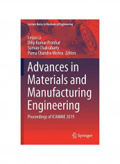 Advances In Materials And Manufacturing Engineering: Proceedings Of ICAMME 2019 Hardcover
