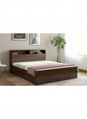 Engineered Bed Without Mattress Walnut Queen