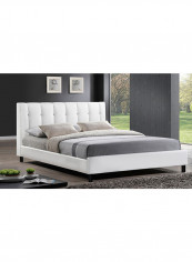 Vino Modern Bed Without Mattress White Super King