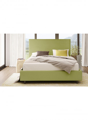 Wilmut Upholstered Bed Without Mattress Green Super King