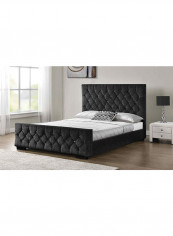 Arya Bed Frame Without Mattress Charcoal Grey Queen