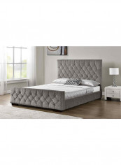 Arya Bed Frame Without Mattress Grey Queen