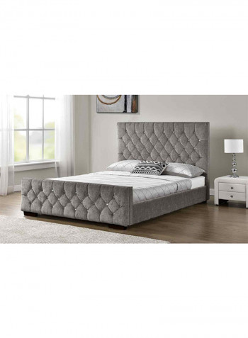 Arya Bed Frame Without Mattress Grey Queen