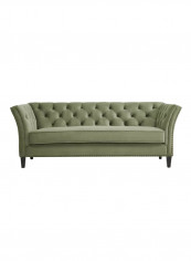 Gilmore Chesterfield Sofa Green 85x210x85centimeter