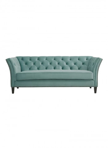 Gilmore Chesterfield Sofa Turquoise Blue 85x210x85centimeter