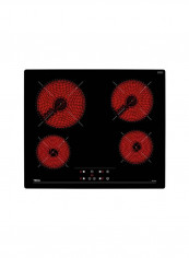 Tr 6415 60Cm Vitroceramic Hob With 4 Zones And Touch Control 40239043 Black