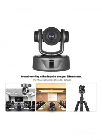 HD Video Conference Cam Camera Full HD 1080P Auto Focus 12X Optical Zoom Max 255 Preset With Remote Control for Business Live Web Meeting Recording Streaming System