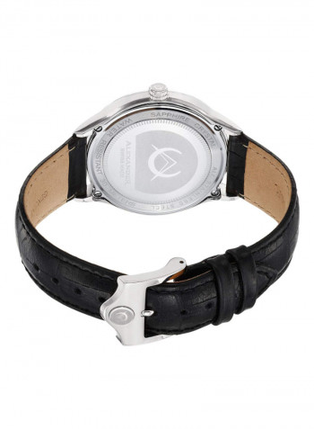 Men's Statesman Triumph Leather Analog Wrist Watch A103-02