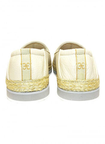 Men's Perforated Slip-On Shoes Beige