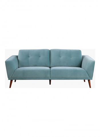 3-Seater Sofa Blue 218 x 98cm