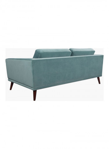 3-Seater Sofa Blue 218 x 98cm