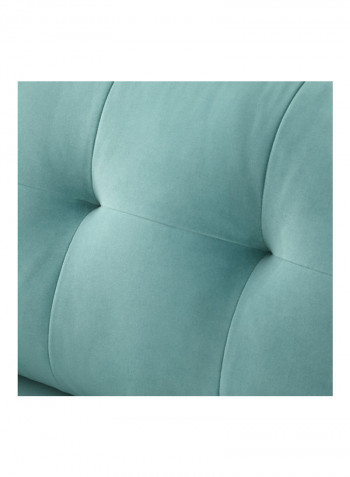 3-Seater Sofa Blue 218 x 98cm