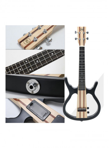 4 Strings Little Acoustic Electric Guitar Set
