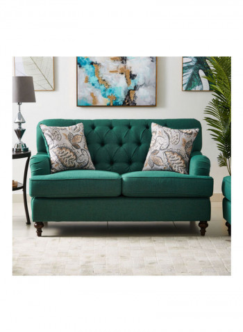 Dorothy 2-Seater Sofa With 2-Cushions Green