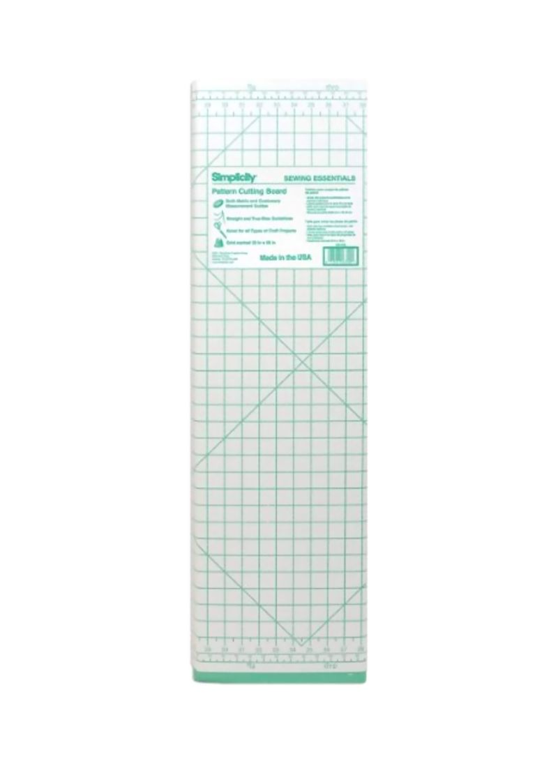 Pattern Sewing Cutting Board White/Green 60x36inch