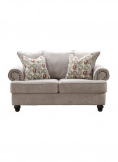 Charlston 2-Seater Sofa Grey 165x85x97centimeter
