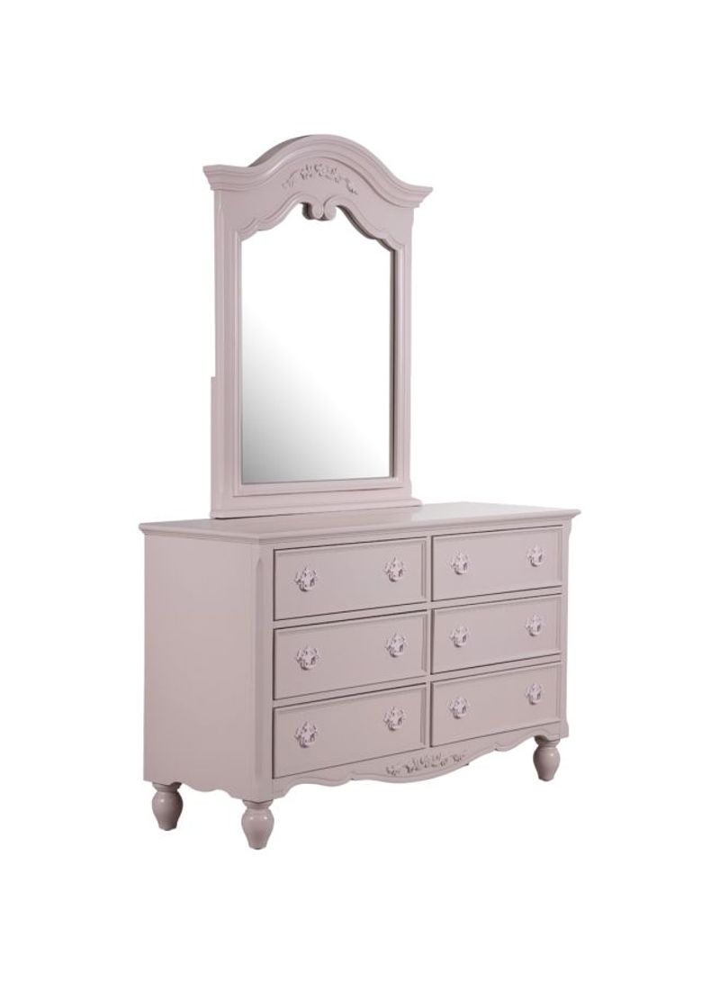 Jessica Dresser With Mirror Beige 143x50x180cm