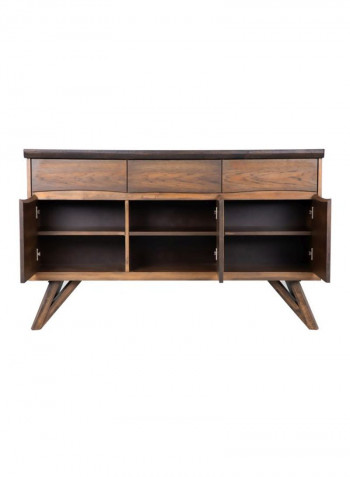 Sunny Wooden Sideboard Brown 150x45x93centimeter