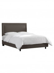 Border Bed With Mattress Grey 160 x 200centimeter
