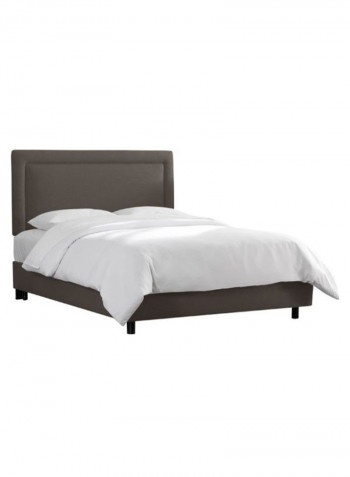 Border Bed With Mattress Grey 160 x 200centimeter