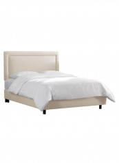 Border Bed With Mattress Beige 160 x 200centimeter
