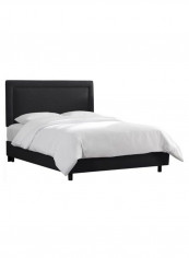 Border Bed With Mattress Black 160 x 200centimeter