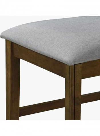 6-Seater Dining Set Beige 150 x 76cm