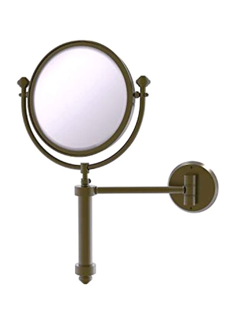 Wall Mounted 3X Magnification Make-Up Mirror Green/Grey 8inch