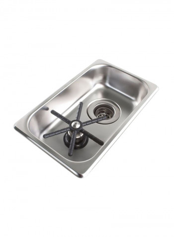 Flush Mount Rinser Silver/Black 6 x 10 x 2centimeter
