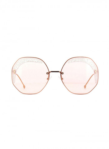 Women's Full Rim Hexagonal Sunglasses - Lens Size: 61 mm