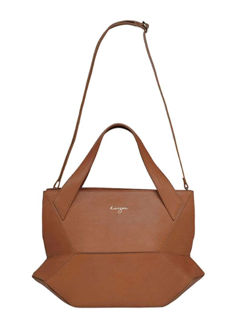 Ascot Tote Leather Handbag For Women Camel