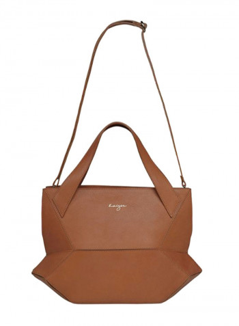 Ascot Tote Leather Handbag For Women Camel