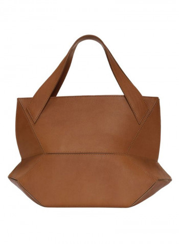 Ascot Tote Leather Handbag For Women Camel