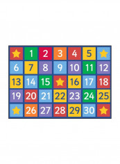 Learning Carpet Rug Blue/Green/Orange 257x360centimeter