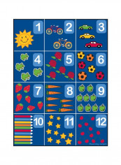 Learning Carpet Rug Blue/Green/Red 257x360centimeter