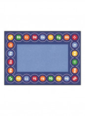 Learning Carpet Rug Blue/Green/Yellow 257x360centimeter