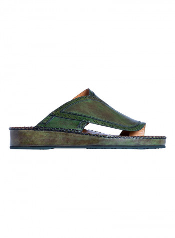 Toe Ring Arabic Sandals Green