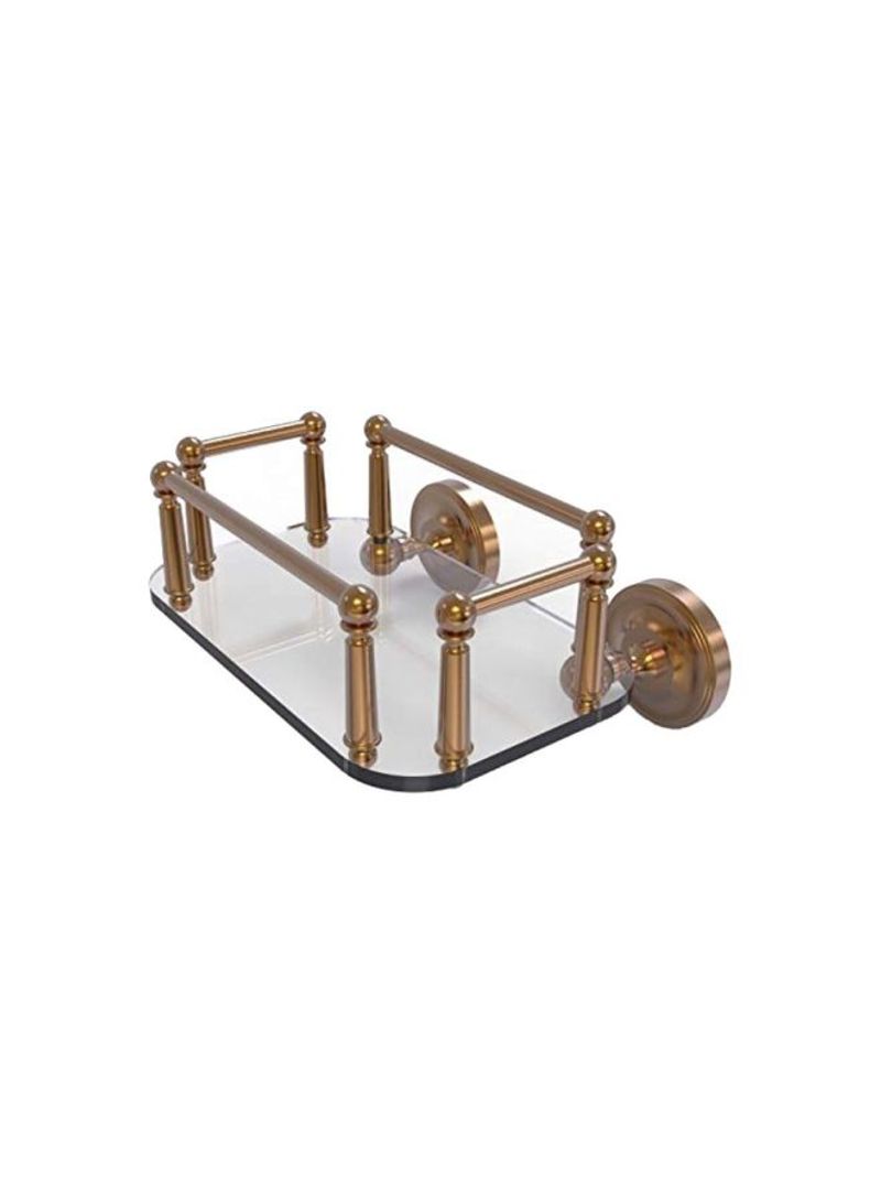 Prestige Regal Collection Wall Mounted Towel Holder Clear/Gold