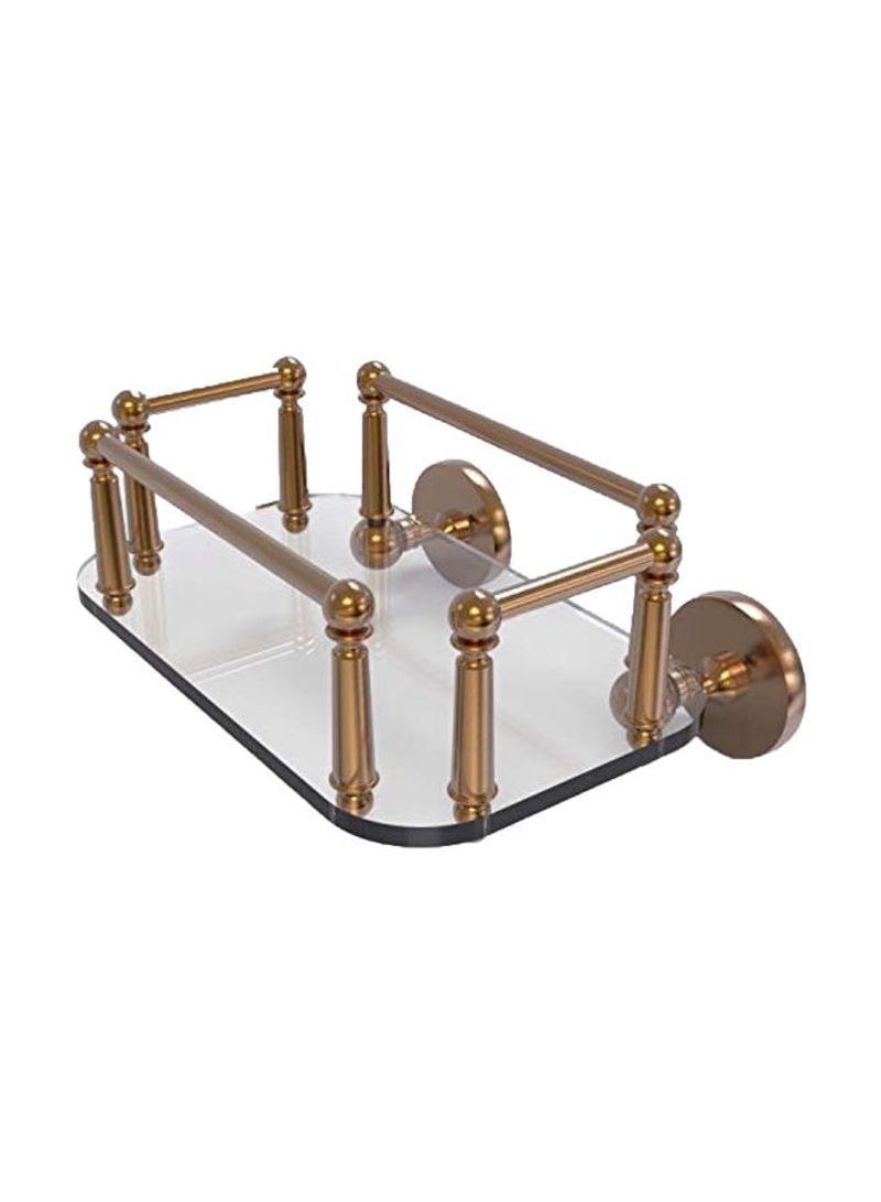 Brass Towel Holder Clear/Gold 10.25x8x5inch