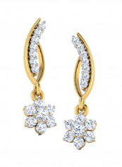 18K Gold Exquisite Design Diamond Dangle Earring reviews 18K Gold Exquisite Design Diamond Dangle Earring