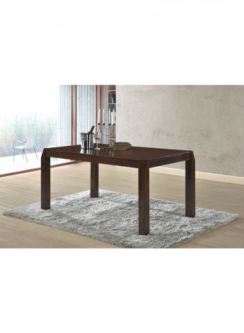 Springdale 6-Seater Dining Table Set Brown 160x76x90cm