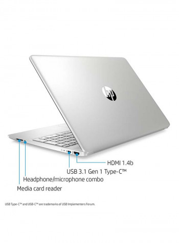 15-DY1024 Laptop With 15.6-Inch Display, Core i3 Processer/8GB RAM/256GB SSD/Intel UHD Graphics Nature Silver