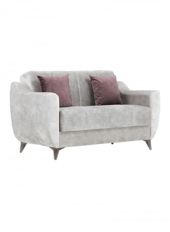 King 2 Seater Fabric Sofa Beige