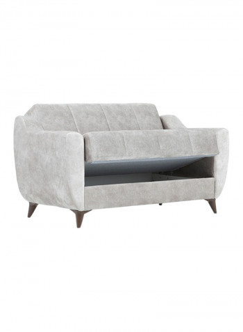 King 2 Seater Fabric Sofa Beige