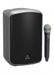 All In One Speaker With Wireless Microphone MPA200BT Grey/Black