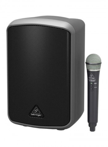 All In One Speaker With Wireless Microphone MPA200BT Grey/Black