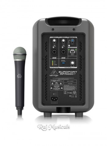 All In One Speaker With Wireless Microphone MPA200BT Grey/Black