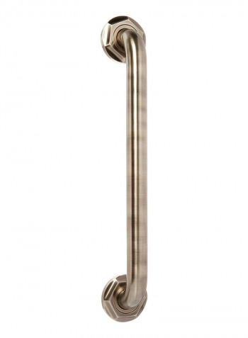 Grab Bar With Contemporary Hex Flange Gold 16inch